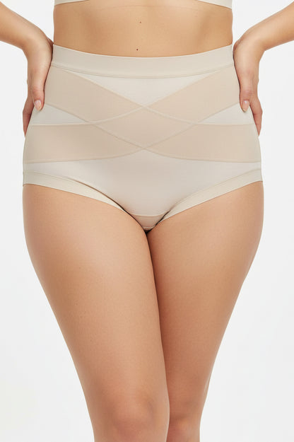 Pack de 3 Bragas Altas de Algodón con Compresión Abdominal Suave