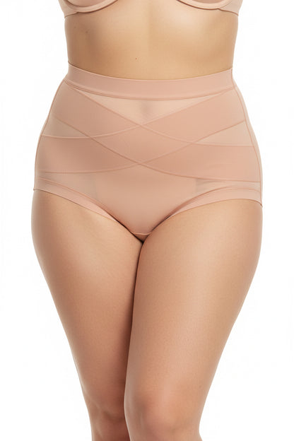 Pack de 3 Bragas Altas de Algodón con Compresión Abdominal Suave