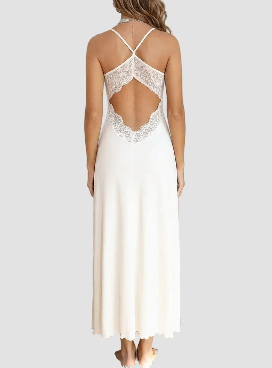 Vestido Largo Encanto de Encaje