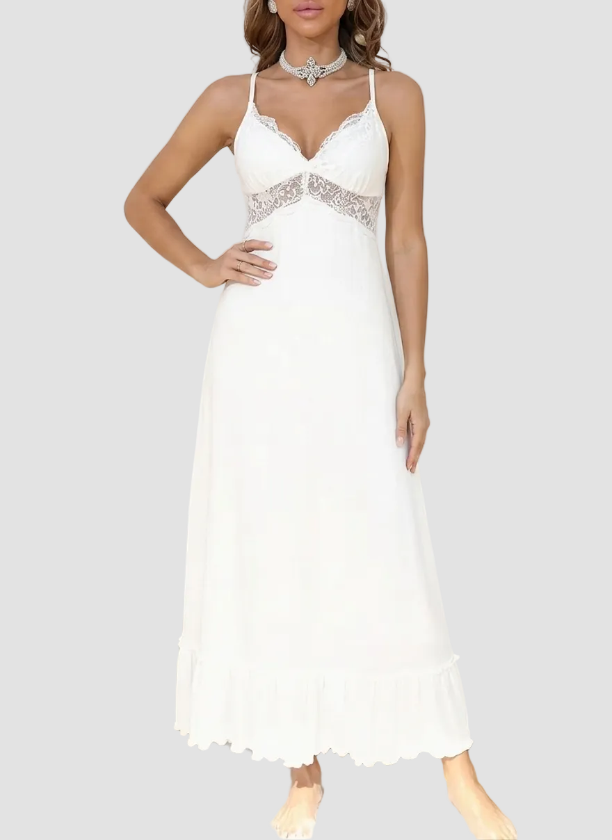 Vestido Largo Encanto de Encaje