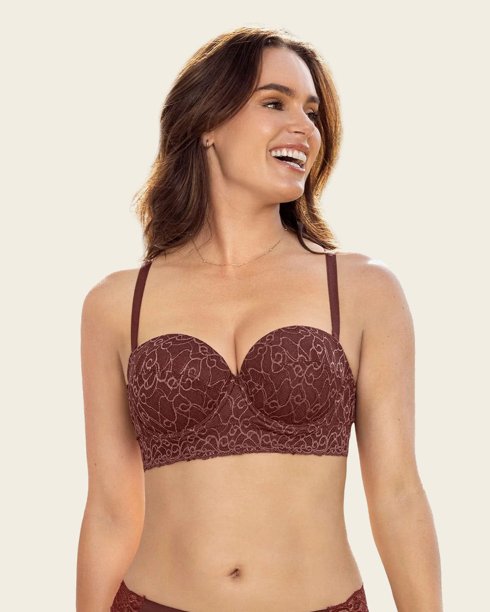 Oferta -20% Sujetador en encaje con push up incorporado / LEONISA