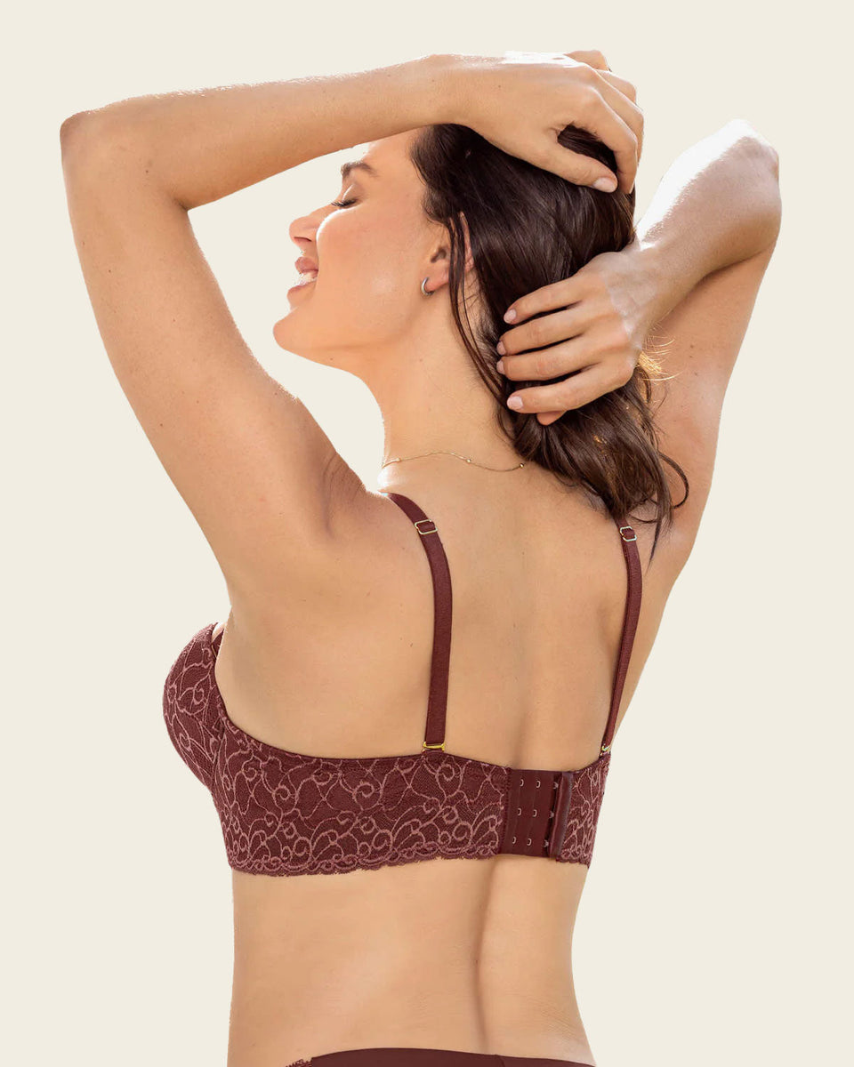 Oferta -20% Sujetador en encaje con push up incorporado / LEONISA