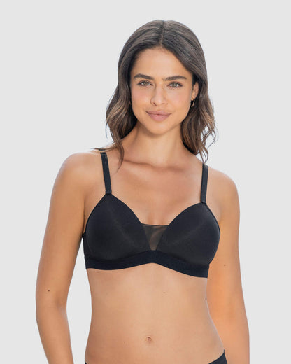 Sujetador triangular sin aro estilo top