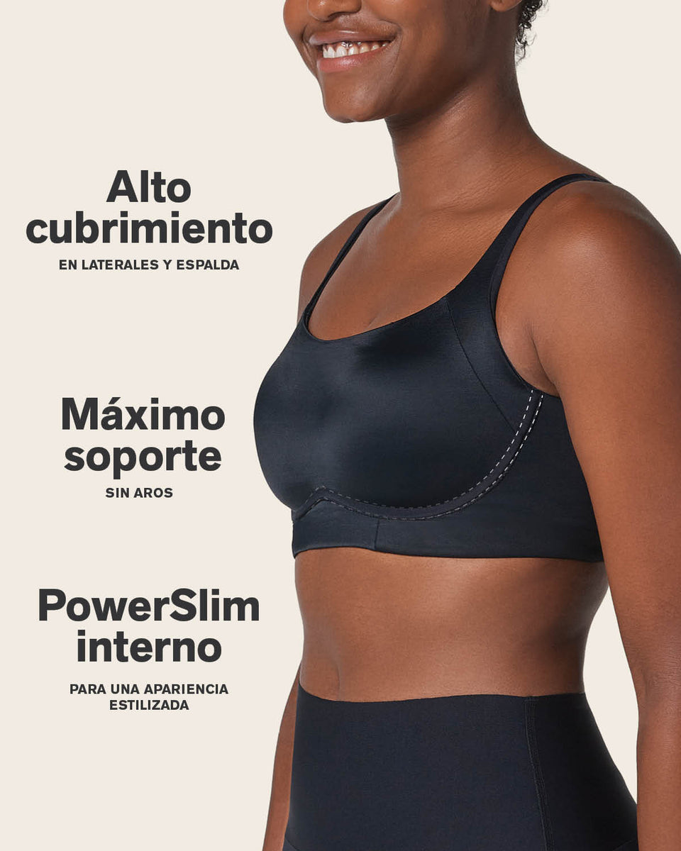 Sujetador sin aro ultracómodo de alto soporte y cubrimiento Everyday Bran