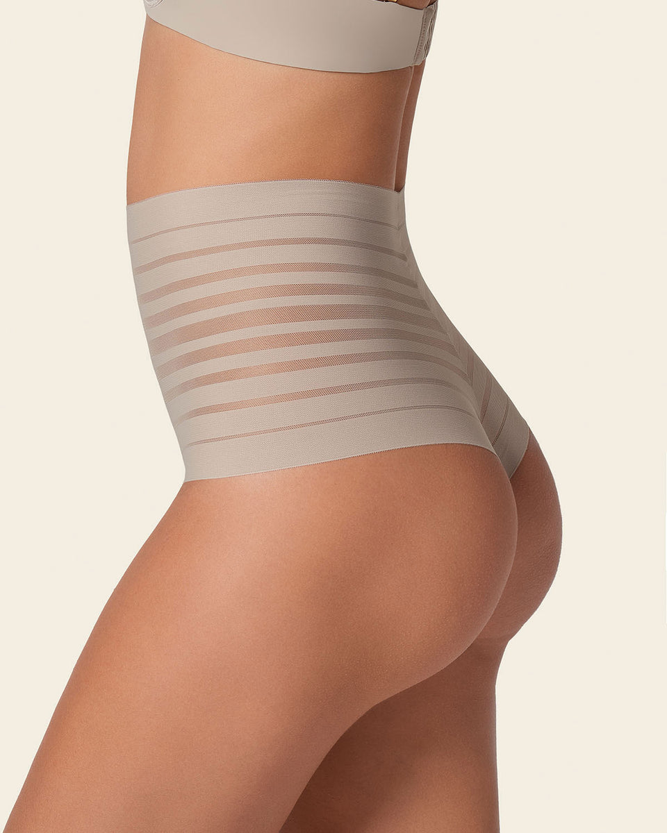 Tanga tiro alto de compresión suave de abdomen