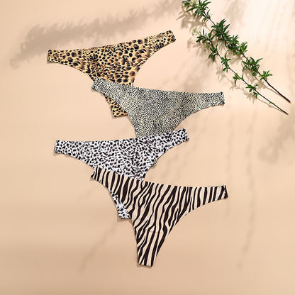 OFERTA Tangas efecto invisible Animal Print termofusionadas