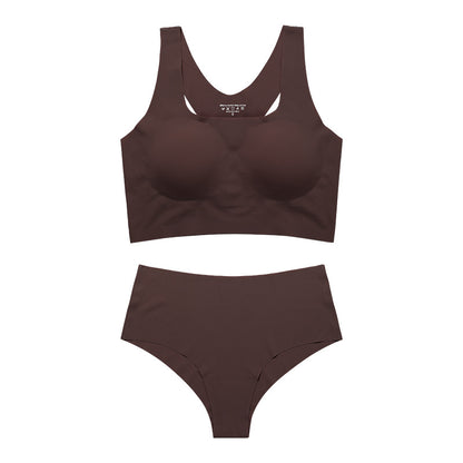 OFERTA Set sin costuras y top camiseta con cubre pezones,deportivo y diario.