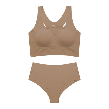 OFERTA Set sin costuras y top camiseta con cubre pezones,deportivo y diario.