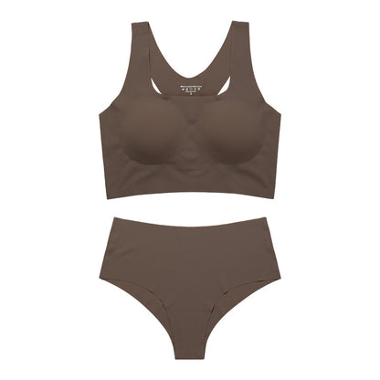 OFERTA Set sin costuras y top camiseta con cubre pezones,deportivo y diario.