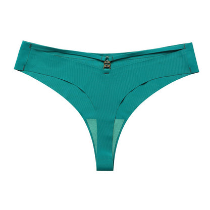 OFERTA 2€ tanga sin costuras con decoración en el derrier