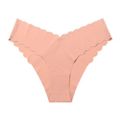 Tanga brasileña sin costura, sin marcas, elegante.