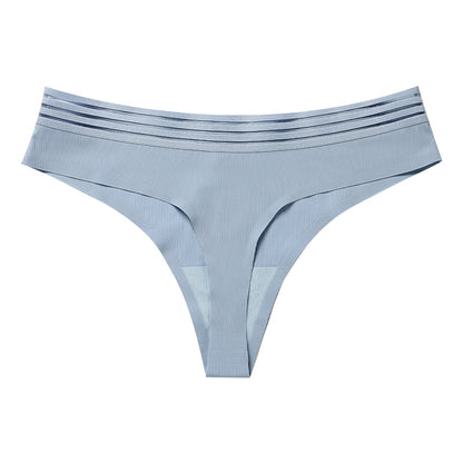 Tanga de canalé con con decorado en la cintura