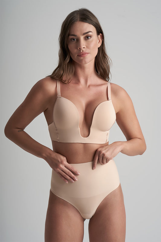 Sujetado Escote Profundo con efecto push-up