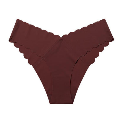 Tanga brasileña sin costura, sin marcas, elegante.