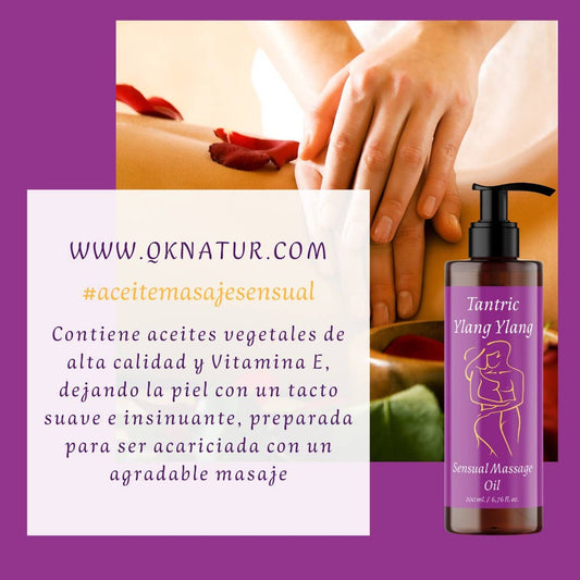 Aceite de Masaje Sensual YLANG-YLANG. Para masajes200ml