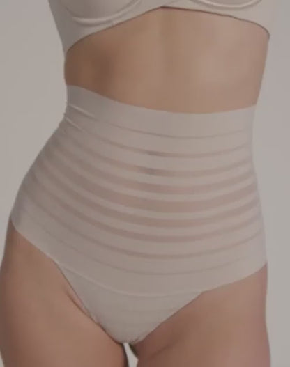 Tanga tiro alto de compresión suave de abdomen