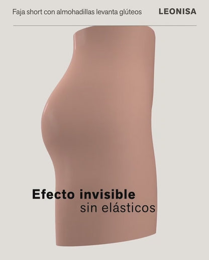Faja short Moldeador con Almohadillas Removibles y Compresión en Abdomen / Leonisa