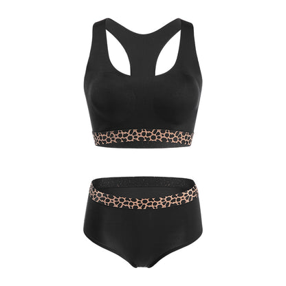 SUPER OFERTA Conjunto de diseñador con refuerzo en torso y cadera en animal print